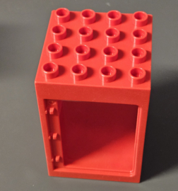 LEGO DUPLO Deur frame rood 4 x 4 x 5