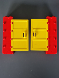 Duplo deuren set  rood met gele deuren 3