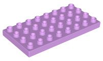 Duplo bouwplaat 4x8 medium lavendel