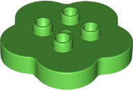 Duplo 4x4 blok in bladvorm lichtgroen nieuw 15515