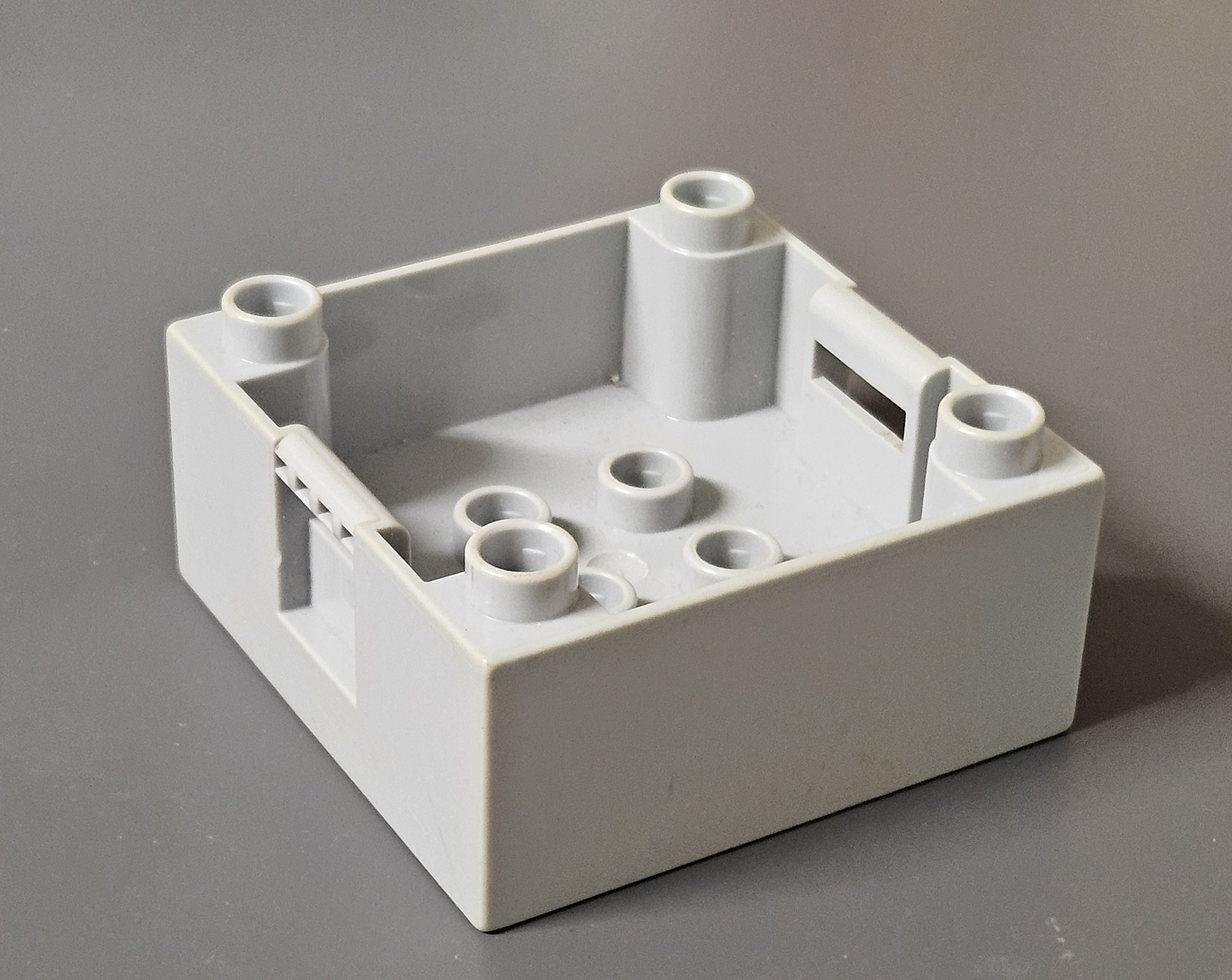 Lego Duplo trein Cabine  - container licht blauwachtig grijs