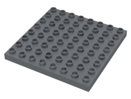 Lego Duplo bouwplaat 8x8 donker blauwachtig grijs