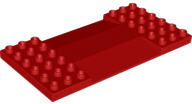 Lego Duplo Bouwplaat Rood  6x12 met ophoging  95463