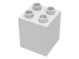 Lego Duplo blokken : 2x2x2 wit 31110