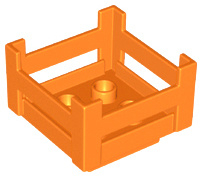 Lego Duplo  krat - voederbak oranje