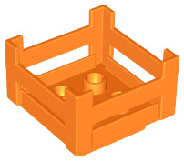 Lego Duplo  krat - voederbak oranje