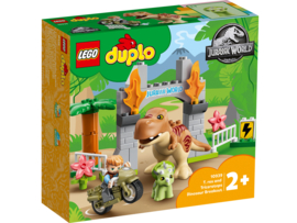 Lego Duplo T. rex en Triceratops dinosaurus ontsnapping 10939 met doos