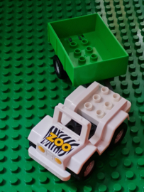 Lego Duplo dierentuin auto met aanhanger