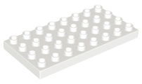 Lego Duplo bouwplaat 4x8 wit