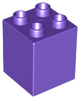 Duplo blokken : 2x2x2 paars 31110