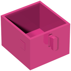 Lade voor kastje donker roze 4981