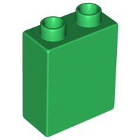 Lego Duplo blokken bouwstenen  1x2x2 groen
