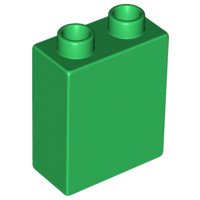 Duplo blokken bouwstenen  1x2x2 groen