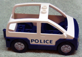 Duplo politieauto donker blauw-wit