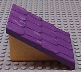 LEGO DUPLO Dakdeel Breed Paars Geel 4860c04