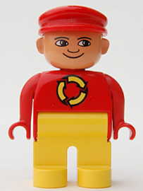 Vuilnisman met Recycle logo