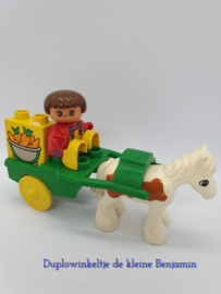 Lego Duplo Pony Wagon 2695 | Duplo boerderij en dieren | Tweemaal Lego Duplo