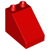 Lego Duplo bouwblok 3x2x2 Schuin aflopend  63871