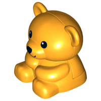 Lego Duplo teddy beer licht oranje  11382c01pb01
