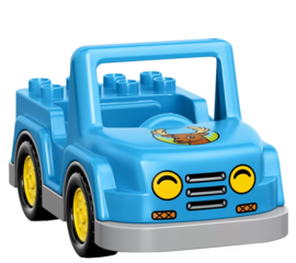 Lego Duplo auto blauw grote bos