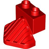 Duplo stoomtrein voorkant rood