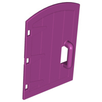 Lego Duplo  Deur / Raamkozijn 1 x 4 x 4 met Ronde Bovenkant en Handvat magenta