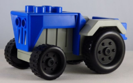Duplo tractor blauw/licht grijs