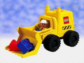 Lego Duplo 2807 Big Wheels Digger, Graafmachine