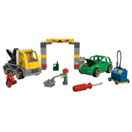 Lego Duplo drukte in de garage  5641