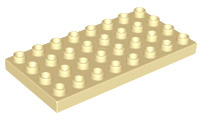 Duplo bouwplaat 4x8 beige