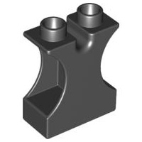 Lego Duplo blokken 1x2x2 zart met inkeping voor voederbak