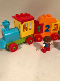 DUPLO Getallentrein 10847 met dieren met doos - dierentrein