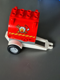 Lego Duplo brandweer aanhanger