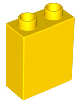Lego Duplo blokken 1x2x2 bouwstenen geel 34578