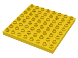 Lego Duplo bouwplaat 8x8 geel