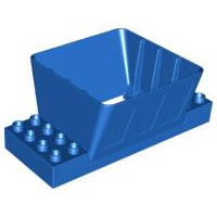 Laadbak Silo container blauw