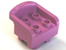 Lego Duplo Stoel donker roze 6477