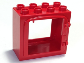 Lego Duplo Raam frame rood opgehoogd raam frame