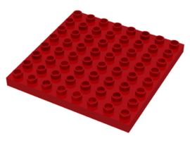 Lego Duplo bouwplaat 8x8 rood