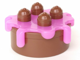 LEGO DUPLO Verjaardagstaart - Bruin met Roze Topping 31287c03