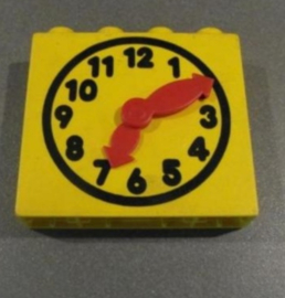 Lego Duplo klok blok met beweegbare wijzers