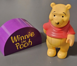 Winnie de Poeh groot (8cm) met naam blokje
