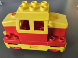 Lego Duplo locomotief 2741 Geel/rood