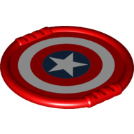 Duplo disk/bord met Captain America logo - nieuw 27372pb07