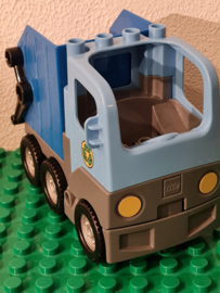 Lego Duplo vuilniswagen blauw