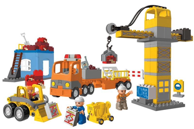 Lego Duplo grote bouwplaats 4988 met | Bouw & Transport | Tweemaal Lego Duplo