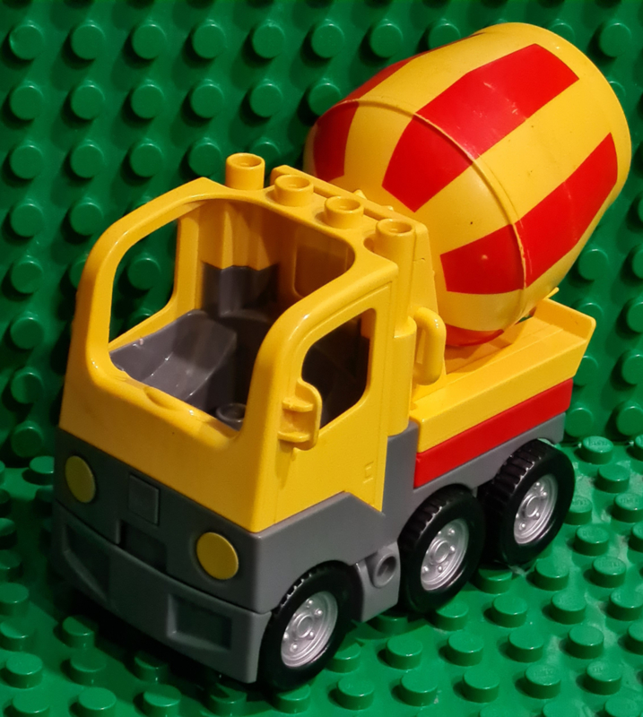 LEGO Duplo cement wagen geel/rood
