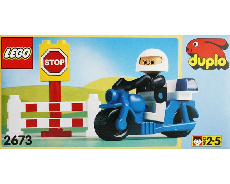 Lego Duplo politie motor patrouille 2673 met doos