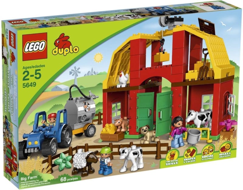 Voorkeur dronken laat staan LEGO DUPLO Grote Boerderij - 5649 met doos | Duplo boerderij en dieren |  Tweemaal Lego Duplo