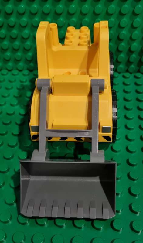 Lego Duplo graafmachine met zwarte schep